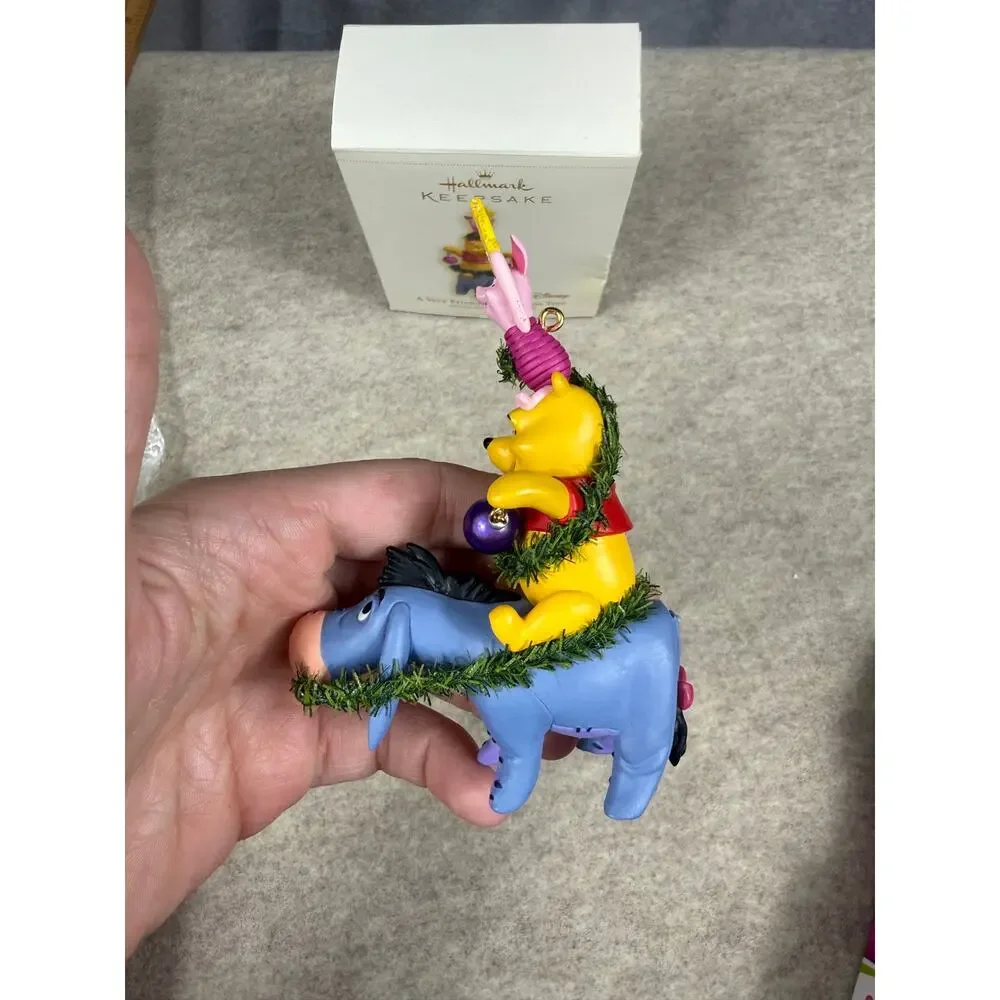 Hallmark Pooh A Very Friendly Christmas Tree 2006 Ornament Piglet Eeyore
